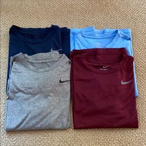 Lot of 4 boys dri-fit T-shirts